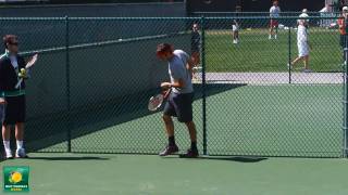 Roger Federer Practice Match vs Ivan Ljubicic in Slow Motion HD  Indian Wells Pt 18 [upl. by Weiss371]