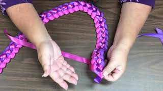 How To Make a Braided Ribbon Lei for Lei Day [upl. by Sykes]