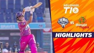 Bangla Tigers vs Chennai Braves  Abu Dhabi T10  Match 26  Highlights  JioCinema amp Sports18 [upl. by Matthew]