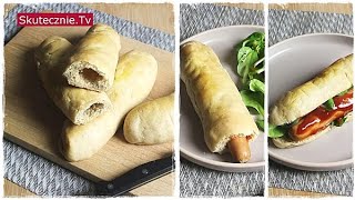 PRZEPIS► Najlepsze BUŁKI do hot dogów przekrawane i z dziurką  SkutecznieTv [upl. by Alleon]