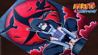 How to DrawquotUchiha itachiquotstep by step Tutorial for beginners NarutoShippuden [upl. by Anelra293]