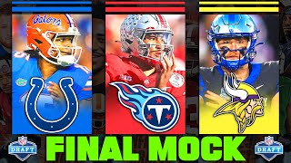 2023 NFL Mock Draft with Trades  FINAL 2023 NFL Mock Draft [upl. by Naelopan415]