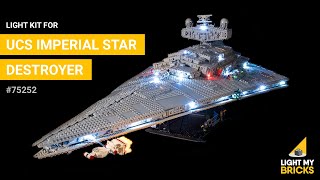 LEGO UCS Imperial Star Destroyer 75252  Light Kit  Light My Bricks [upl. by Pare]