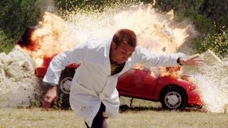 Slow Mo Car Explosion  The Slow Mo Guys [upl. by Aissyla]