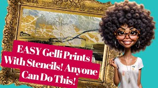 ✅ Easy Gelli Prints with Stencils Anyone Can Do This Perfect for Beginners [upl. by Arlyne446]