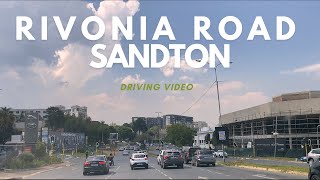 Driving on Rivonia Road  Sandton City  South Africa [upl. by Nalad]