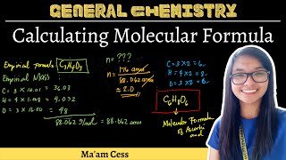 Calculating Molecular Formula  Learn Chemistry with Maam Cess [upl. by Partan]