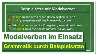 Beispielsätze für den Einsatz von englischen Modalverben Anwendung amp Bildung [upl. by Yedok515]