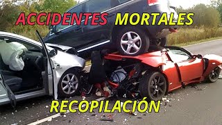 RECOPILACIÓN PEORES ACCIDENTES DE AUTOS 2024 1 HORA [upl. by Eynaffit]