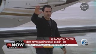 Amir Hekmati arrives in Flint after release [upl. by Laon]