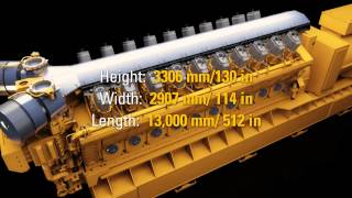 Caterpillar Electric Power 10MW GCM34 Natural Gas Engine [upl. by Streeter]