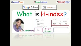 What is HIndex and i10index How to Calculate it [upl. by Rodrich554]