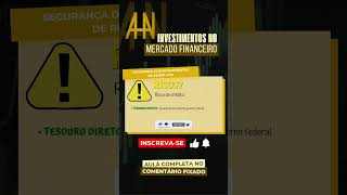 Risco de INVESTIMENTOS de RENDA FIXA Shorts [upl. by Keon312]