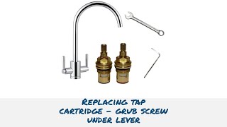 Easily Replace a cartridge valve in a kitchen mixer monobloc tap with lever handles tapmagician [upl. by Giannini]