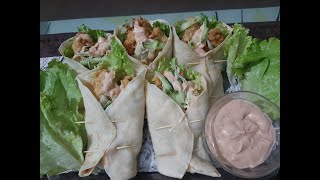 Tortilla chicken Wraps  Orians Food [upl. by Romeu]