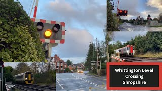 Whittington Level Crossing Shropshire 11123 [upl. by Cho]