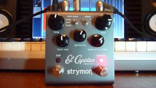 Delay comparison  Line 6 Helix VS Strymon El Capistan and TIMELINE [upl. by Castorina89]