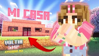 Aldeana construyendo UNA CASA en MINECRAFT SURVIVAL  VOLTIA SMP 👷🔨🏠 minecraftsurvival gaming [upl. by Medeah]