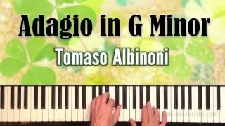 Adagio in G Minor  Tomaso Albinoni piano cover  ноты [upl. by Tutto]