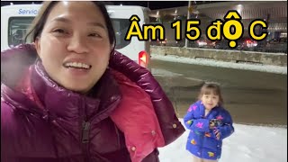 Vlog 2338 ll TRỞ VỀ MICHIGAN VỚI NHIỆT ĐỘ ÂM 15 độ C JADE MỪNG RỠ THẤY LẠI TUYẾT [upl. by Ridglea]