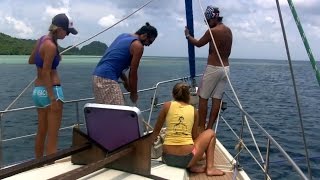 Scuba Diving in Raja Ampat Indonesia Sailing SV Delos Ep 34 [upl. by Akeirahs427]