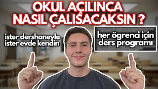 OKULLAR AÇILDIĞINDA YKSye BÖYLE ÇALIŞ Her Sınıf İçin Ders Programları TYT  AYT Dengesi [upl. by Nosyarg]