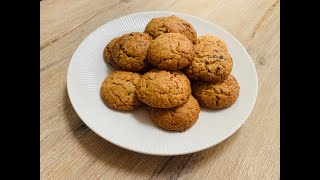 Easy oatmeal cookies with chocolate 🍪 🍪 🍪  New recipe  Cookies  Chocolate  Oatmeal [upl. by Britt321]