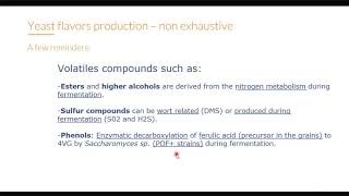 Webinar  Adjusting Fermentation Variables to Influence Yeast Flavor Expression Fermentis [upl. by Arit]