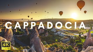 Cappadocia Turkey in 4K ULTRA HD HDR by Drone  Cappadocia Aerial Travel Diary [upl. by Pontus605]