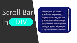 Amazing scrollbar in div  html and css only [upl. by Acireit80]