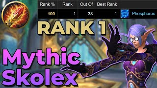 Mythic Skolex  Kyrian Arcane Mage PoV  100 Log Rank 1 [upl. by Allistir]