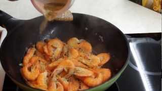 😋 ♡ Shrimps  pasta simple and good Recipe Kozice  testenine [upl. by Selbbep]