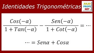 DEMOSTRACIÓN DE IDENTIDADES TRIGONOMÉTRICAS  Ejercicio 8 [upl. by Rosabelle]