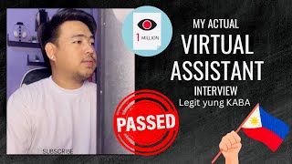 My Actual Virtual Assistant Interview Passed  Nervous overload  Kuya Reneboy [upl. by Reece]