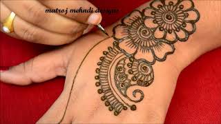 Latest Arabic Henna Designs For Hands  Mehndi DesignsMatroj Mehndi Designs [upl. by Nilson605]