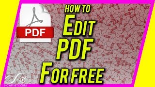 How to Edit a PDF file for FREE [upl. by Sachs]