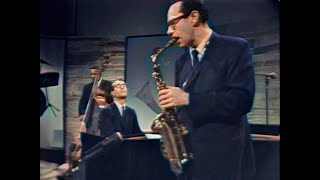 Dave Brubeck Quartet Jazz Casual KQED studio San Francisco  October 17th 1961 colorized [upl. by Eegnat]