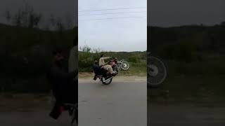 Bhimber Azad Kashmir Road Fun Wheeling bike shorts paris pakistan france Fun Game boy [upl. by Jez]