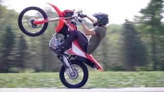 How To Wheelie a Motorcycle in 3 EASY steps CRF300L Dual Sport Tutorial [upl. by Essile]