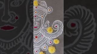 Durga astmi rangoli eNarada navratrispecial durgapuja durgarangoli [upl. by Llerehs]