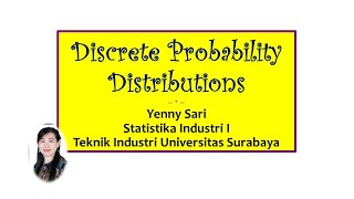 Distribusi Probabilitas Diskrit Latihan Soal [upl. by Aja]