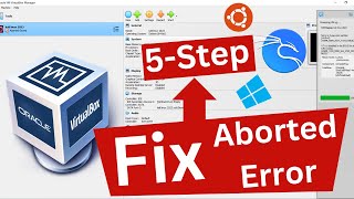How to Fix quotAbortedquot issue VirtualBox Kali Linux WindowsUbuntu kalilinux abortedvirtualbox [upl. by Bej605]