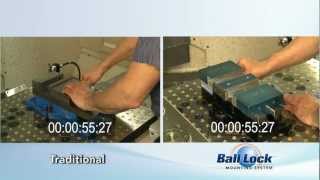 Jergens Ball Lock® Quick Change Fixturing System vs Traditional Vise [upl. by Mayor]