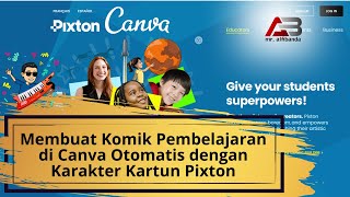 Membuat Komik di Canva Otomatis dengan Karakter Kartun Pixton [upl. by Harak]