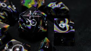 Dark Side of the Moon  Handmade Resin Dice Commission [upl. by Amsab]