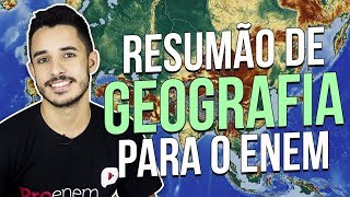 5 TÓPICOS MAIS IMPORTANTES DE GEOGRAFIA PARA O ENEM  Prof Leandro Almeida [upl. by Macgregor]