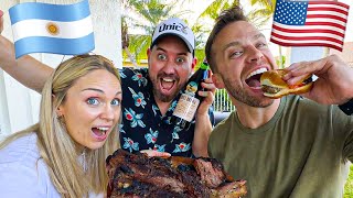 ASADO ARGENTINO 🇦🇷 vs 🇺🇸 BBQ USA Ft Dustin Luke [upl. by Nakasuji]