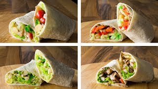 4 Healthy Tortilla Wraps Recipe [upl. by Margarida318]