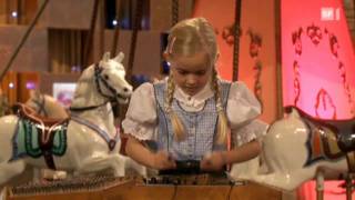 Nicolas Senn Hammered Dulcimer Duet With 8 Year Old Alessia 2010 [upl. by Neerac]