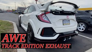 Type r fk8 AWE track edition exhaust sound and Drive by [upl. by Lowrie78]